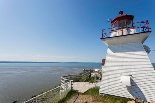 Cape Enrage Lighthouse in the Bay of Fundy. New Brunswick, Canada.