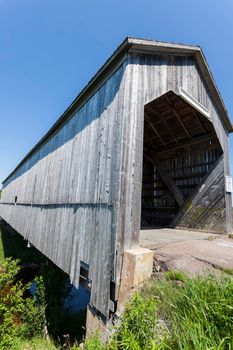 Sawmill Creek Covered Bridge. New Brunswick, Canada.