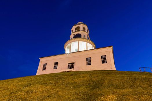 Town Clock in Halifax, Nova Scotia. Halifax, Nova Scotia, Canada.