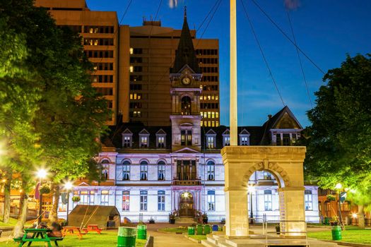 Halifax City Hall at nigth. Halifax, Nova Scotia, Canada.