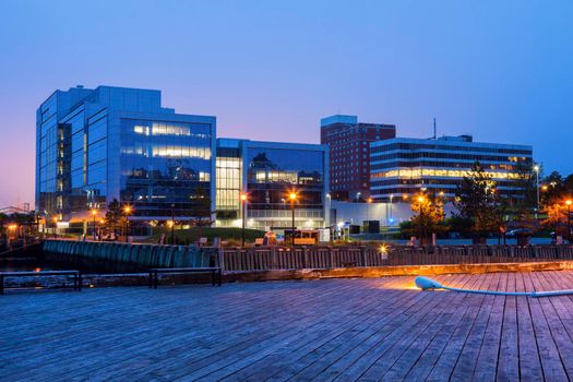 Architecture of Halifax at sunrise. Halifax, Nova Scotia, Canada.