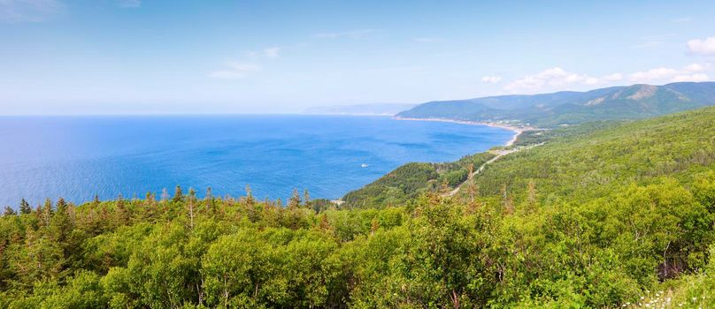 Cape Breton Highlands National Park in Nova Scotia. Nova Scotia, Canada.