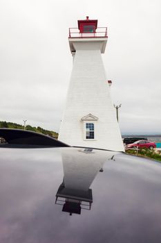 Mabou Harbour Lighthouse in Nova Scotia. Nova Scotia, Canada.