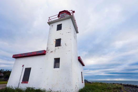 Caribou Lighthouse in Nova Scotia Nova Scotia, Canada.