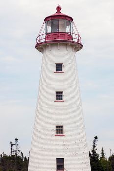 Point Prim Lighthouse on Prince Edward Island. Prince Edward Island, Canada.