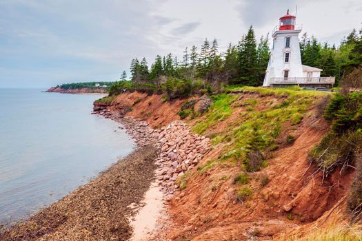 Cape Bear Lighthouse on Prince Edward Island. Prince Edward Island, Canada.