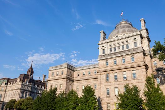 Old Palais de Justice in Montreal. Montreal, Quebed, Canada.