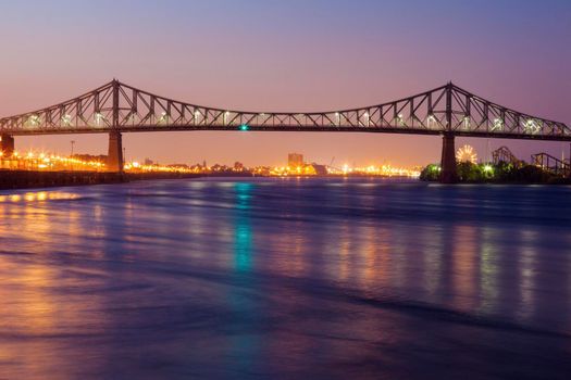 Jacques Cartier Bridge in Montreal. Montreal, Quebed, Canada.