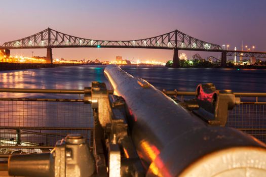 Jacques Cartier Bridge in Montreal. Montreal, Quebed, Canada.