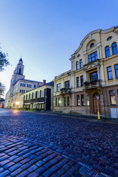 Church of St. Francis Xavier at dawn. Kaunas, Lithuania.