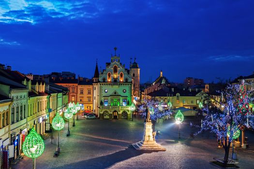 Rynek Glowny in Rzeszow. Rzeszow, Podkarpackie, Poland.