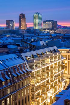 Aerial panorama of Berlin. Berlin, Germany.