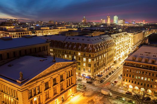 Aerial panorama of Berlin. Berlin, Germany.