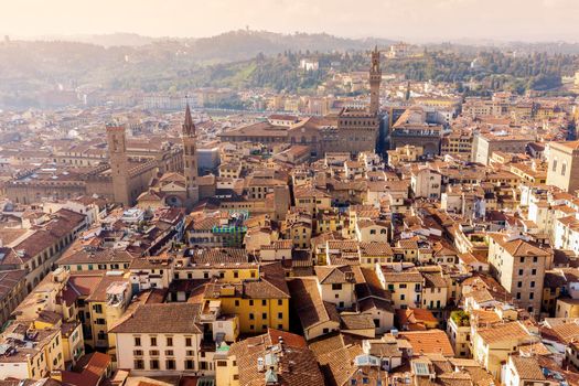 Florence - aerial view of the city. Florence, Tuscany, Italy