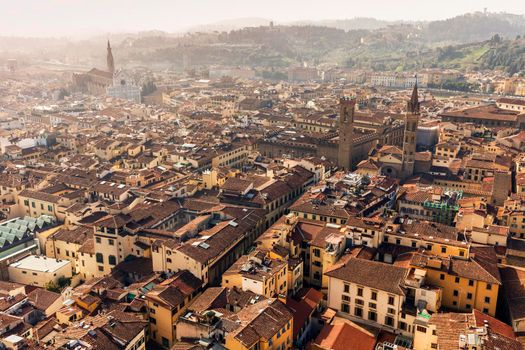 Florence aerial view. Florence, Tuscany, Italy.