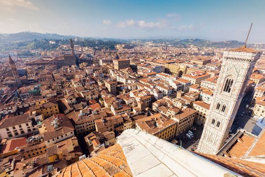 Florence - aerial view of the city. Florence, Tuscany, Italy