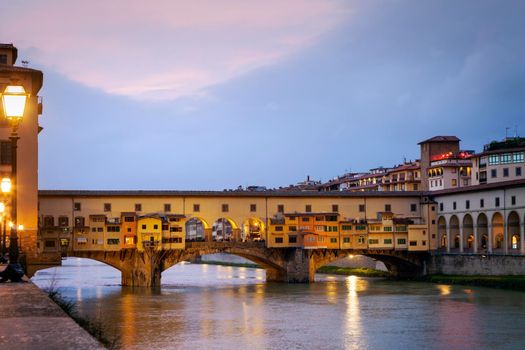 Ponte Vecchio in Florence. Florence, Tuscany, Italy.