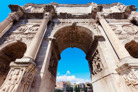 Arch of Constantine in Rome. Rome, Lazio, Italy.