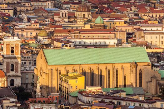 Basilica of Santa Chiara in Naples. Naples, Campania, Italy.