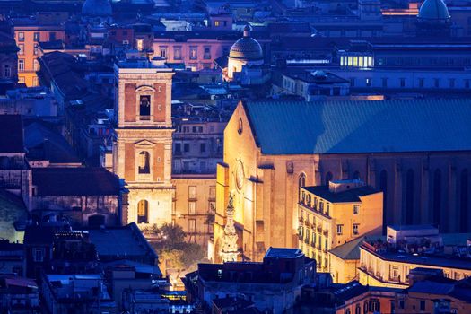 Basilica of Santa Chiara in Naples. Naples, Campania, Italy.