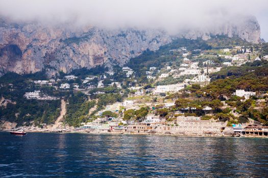 Panorama of Capri Island. Capri, Campania, Italy.