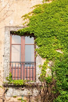 Another Italy window - seen in Paestum. Paestum, Campania, Italy.