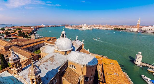 Dome of San Giorgio Maggiore Church. Venice, Veneto, Italy
