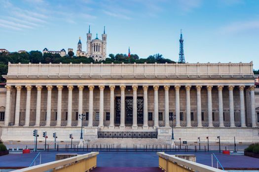Courthouse in Lyon. Lyon, Rhone-Alpes, France.