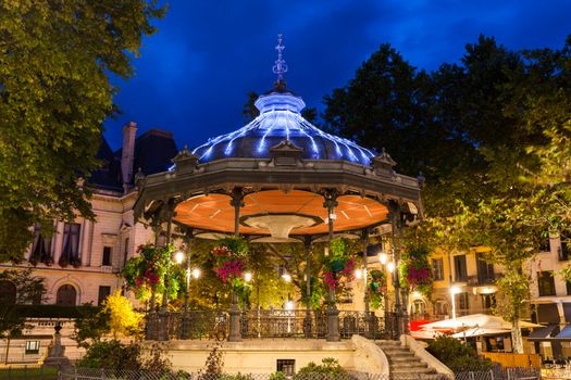 Le kiosque a musique in Saint-Etienne. Saint-Etienne, Auvergne-Rhone-Alpes, France.