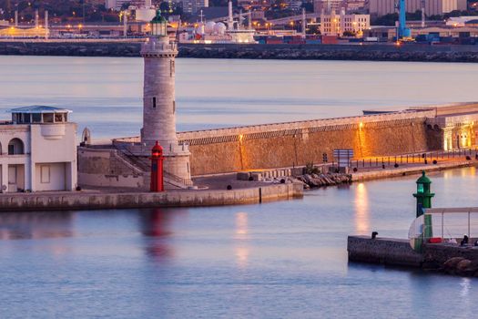 Lighthouses in Marseille. Marseille, Provence-Alpes-Cote d'Azur, France.