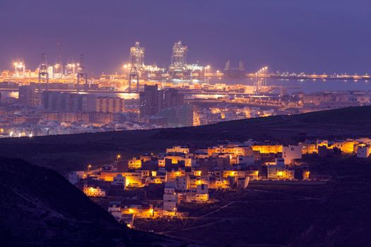 Las Palmas de Gran Canaria panorama. Arucas, Gran Canaria, Canary Islands, Spain.