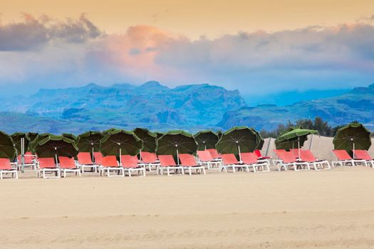 Sand Dunes in Maspalomas. Gran Canaria, Canary Islands, Spain.