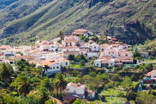 Panorama of Fataga. Gran Canaria, Canary Islands, Spain