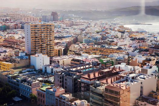 Panorama of Las Palmas. Las Palmas, Gran Canaria, Spain.