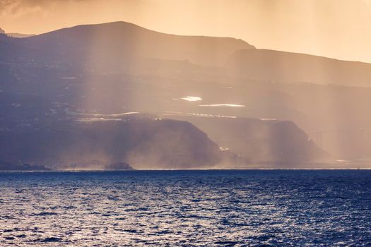 Gran Canaria at sunset. Gran Canaria, Canary Islands, Spain.