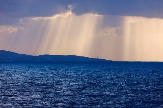 Punta Sardina Lighthouse on Gran Canaria. Gran Canaria, Canary Islands, Spain.