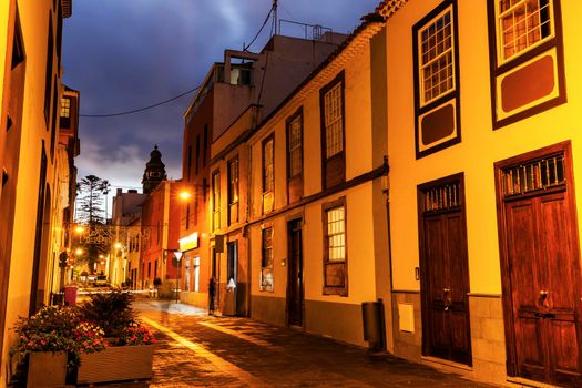Streets of San Cristobal de La Laguna. Tenerife, Canary Islands, Spain.