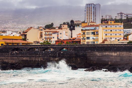 Puerto de la Cruz panorama. Tenerife, Canary Islands, Spain.