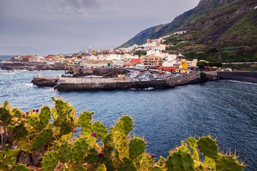 Garachico panorama at sunset. Garachico, Tenerife, Canary Islands, Spain.