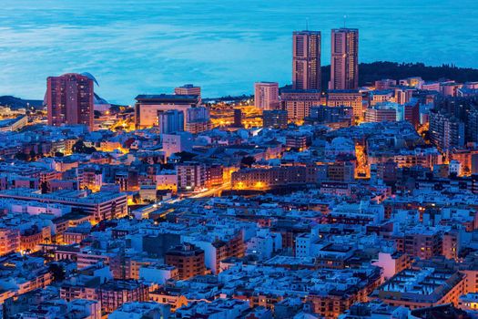 Panorama of Santa Cruz de Tenerife. Santa Cruz de Tenerife, Tenerife, Spain.