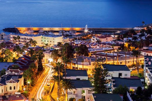 Panorama of Puerto de la Cruz Acantilados de los Gigantes. Acantilados de los Gigantes, Tenerife, Canary Islands, Spain.