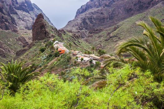 Panorama of Masca, Tenerife. Tenerife, Canary Islands, Spain.