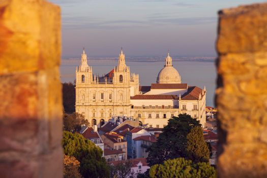 Sao Vicente de Fora Monastery and National Pantheon in Lisbon. Lisbon, Portugal.