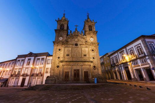 Santa Cruz Church in Braga at dawn. Braga, Norte Region, Portugal.