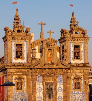 Church of Saint Ildefonso on Batalha Square in Porto. Porto, Norte, Portugal.