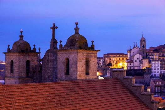 Se Cathedral in Porto at sunrise. Porto, Norte, Portugal.