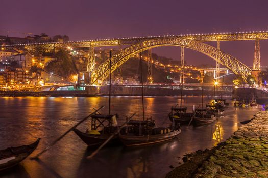Luiz I Bridge in Porto. Porto, Norte Region, Portugal.