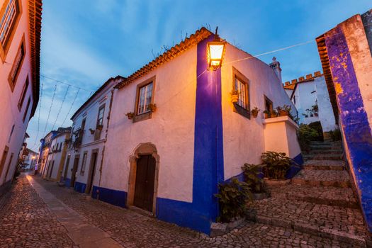 Old Town in Obidos, Portugal. Obidos, Centre, Portugal.