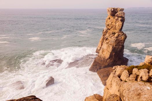 Carrack of Crows- Cabo Carvoeiro in Portugal. Leiria, Portugal.
