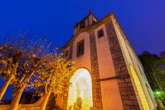 Church in Sintra at evening. Sintra, Lisbon, Portugal
